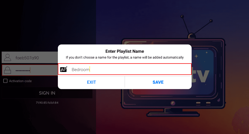 MGUtv Step 5 - Enter Playlist Name