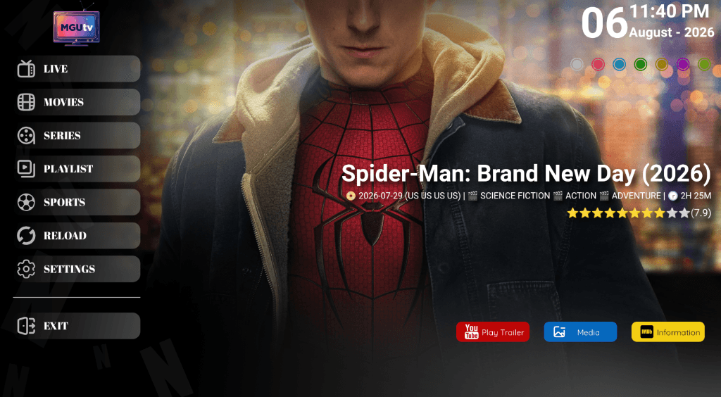 MGUtv Step 6 - Streaming Dashboard